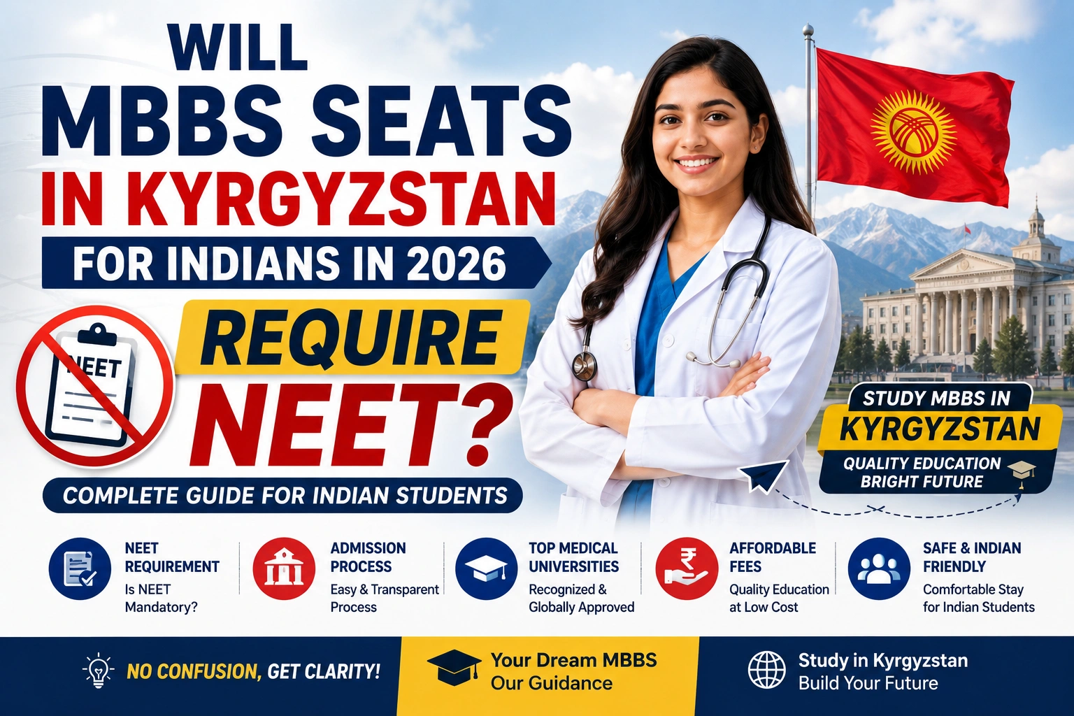 Will MBBS Seats in Kyrgyzstan for Indians in 2026 Require NEET?